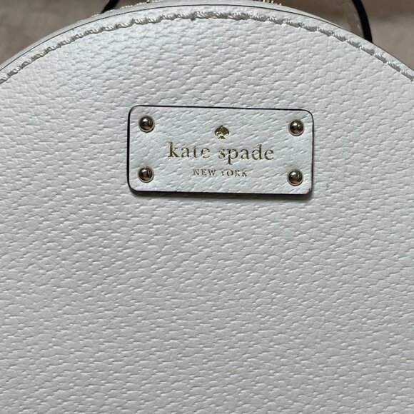 Kate Spade Grove Street Sammi Leather Ivory Pinkish Tan Zipper Pocket Backpack main image 5
